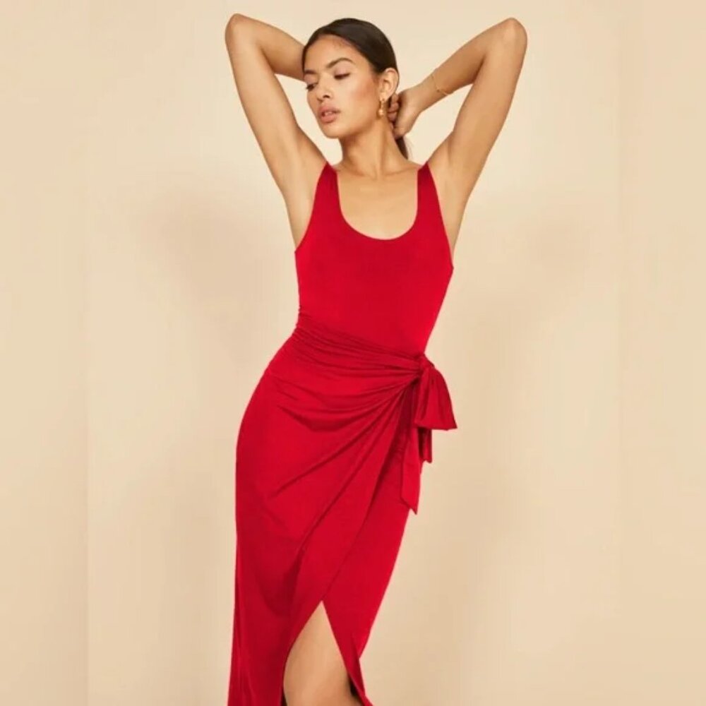 Reformation Kaila Dress | color Cherry | size Small